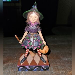 Jim Shore “Witch Way To Candy" Halloween Figurine